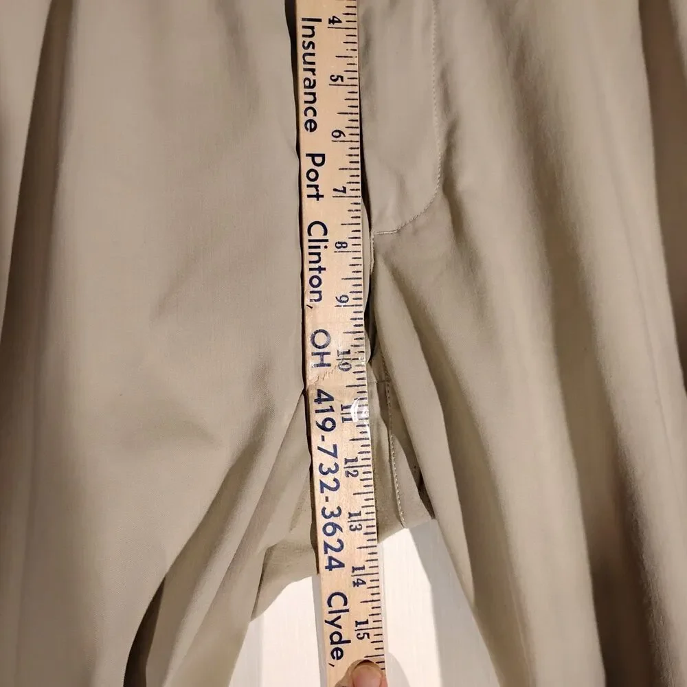 Under Armour pants mens 36x30 beige khaki flat front golf straight leg relaxed - Picture 5 of 10